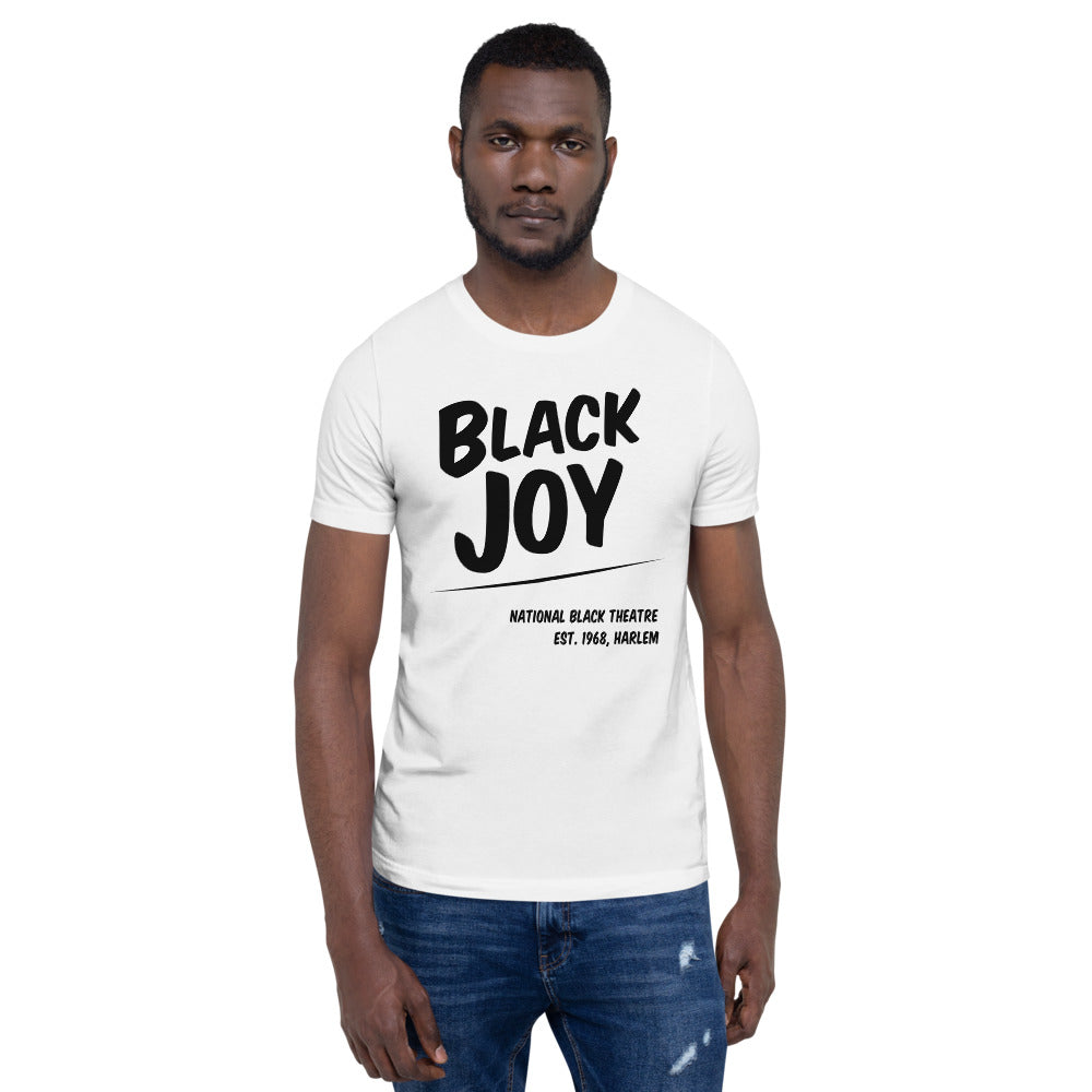 BLACK JOY Short-Sleeve Unisex T-Shirt (WHITE)