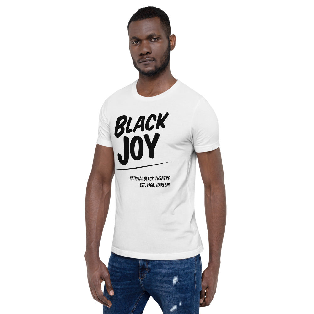 BLACK JOY Short-Sleeve Unisex T-Shirt (WHITE)